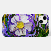 Coques Case-Mate iPhone Un soupçon de magie violette - puissance des fleur (Verso (horizontal))