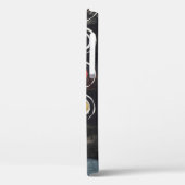 Coques Case-Mate iPhone Un tableau abstrait ; une grille de cercles estamp (Verso / Gauche)