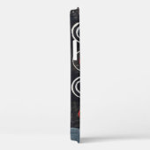 Coques Case-Mate iPhone Un tableau abstrait ; une grille de cercles estamp (Verso / Droite)