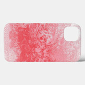 Coques Case-Mate iPhone un tableau d'un ciel rouge arboré (Verso (horizontal))