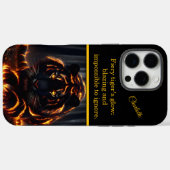 Coques Case-Mate iPhone Un tigre flamboyant brille la nuit (Verso (horizontal))