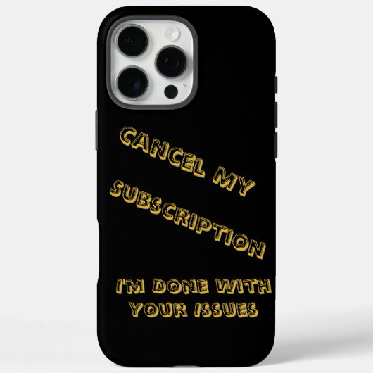 Coques Case-Mate iPhone Un tour humoristique sur les abonnements avec un (Verso)