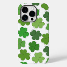 Un trèfle vert chanceux. Shamrock hiérarchique.