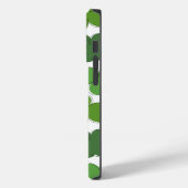 Coques Case-Mate iPhone Un trèfle vert chanceux. Shamrock hiérarchique. (Verso / Gauche)