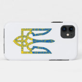 Coques Case-Mate iPhone Un trident ukrainien texturé drapeau d'Ukraine cou (Dos (Horizontal))