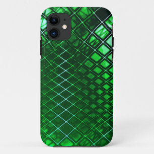 Case-Mate iPhone Case Un vert foncé et brillant dessine un jute incurvé