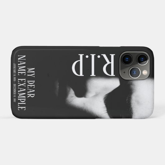 Coques Case-Mate iPhone Un visage endormi à mi-ombre (Dos (Horizontal))