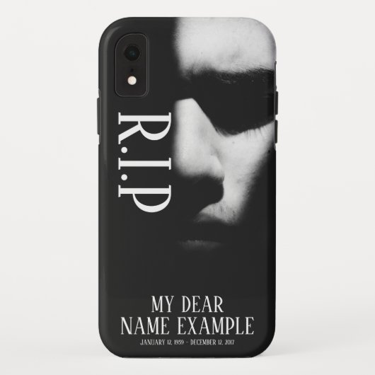 Coques Case-Mate iPhone Un visage endormi dans une demi-ombre (Dos)
