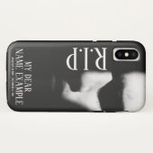 Coques Case-Mate iPhone Un visage endormi dans une demi-ombre (Dos (Horizontal))