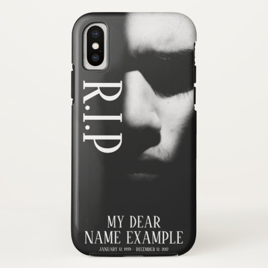 Coques Case-Mate iPhone Un visage endormi dans une demi-ombre (Dos)