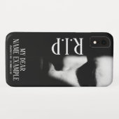 Coques Case-Mate iPhone Un visage endormi dans une demi-ombre (Dos (Horizontal))
