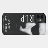 Coques Case-Mate iPhone Un visage endormi dans une demi-ombre (Dos (Horizontal))
