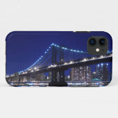 Coques Case-Mate iPhone Und de Manhattanbrücke - nachts d'horizon (Dos (Horizontal))