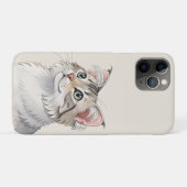 Coques Case-Mate iPhone Une aquarelle American Curl, chat (Dos (Horizontal))