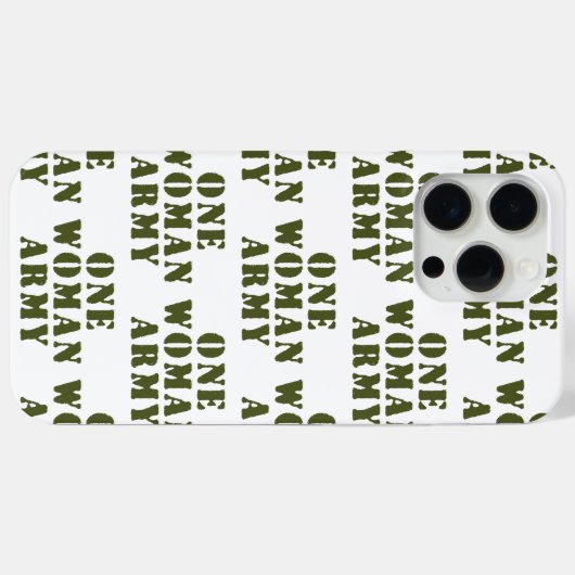 COQUES Case-Mate iPhone UNE ARMÉE FEMME (Verso (horizontal))