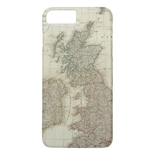 Coques Case-Mate iPhone Une carte complète des îles britanniques (Dos)