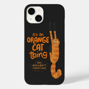 Coque Pour iPhone 14 Une Chose de Chat Orange - Drôle de Chat Tabby Sus