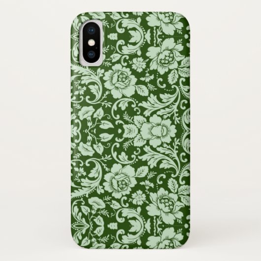 Coques Case-Mate iPhone Une damassé florale antique (Dos)