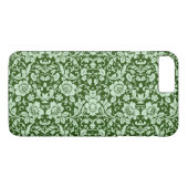 Coques Case-Mate iPhone Une damassé florale antique (Dos (Horizontal))