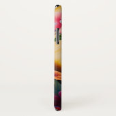 Coques Case-Mate iPhone Une dame avec un casquette solaire à fleurs (Dos/Droite)