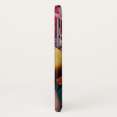 Coques Case-Mate iPhone Une dame avec un casquette solaire à fleurs (Dos/Gauche)