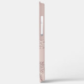 Coques Case-Mate iPhone Une élégante parties scintillant en or rose modern (Verso / Gauche)