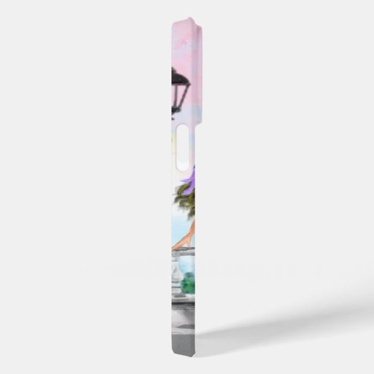 Coques Case-Mate iPhone Une Femme À Paris Tour Eiffel Peinture Moderne (Verso / Droite)