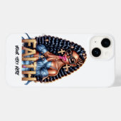 Coques Case-Mate iPhone Une femme afro-américaine dans la prière chrétienn (Verso (horizontal))