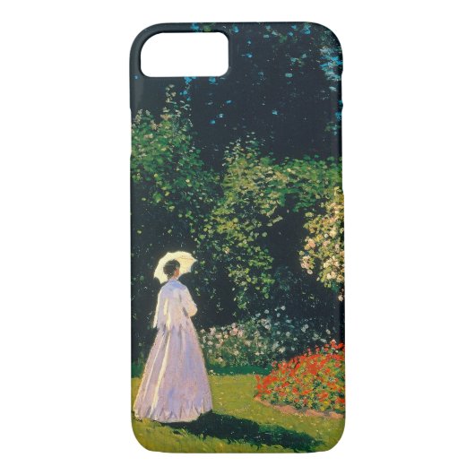 Coques Case-Mate iPhone Une femme dans un jardin, Monet (Dos)