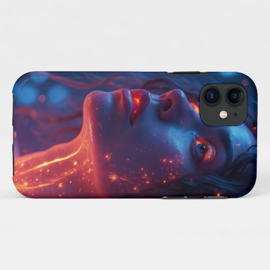 Coques Case-Mate iPhone Une femme en feu (Dos (Horizontal))