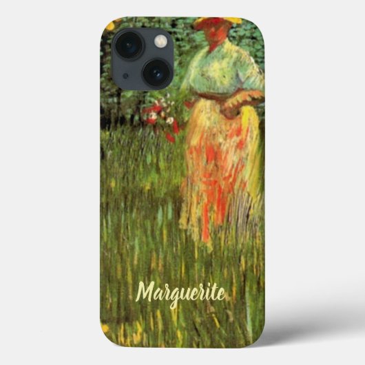 Coques Case-Mate iPhone Une femme marchant dans un jardin par Vincent van  (Verso)