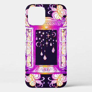 Case-Mate iPhone Case Une fenêtre vintage ouverte avec pendentifs contre