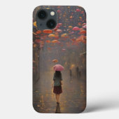 Coques Case-Mate iPhone Une fille en pleine pluie (Verso)