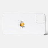 Coques Case-Mate iPhone une fleur jaune avec des feuilles sur un arrière - (Verso (horizontal))