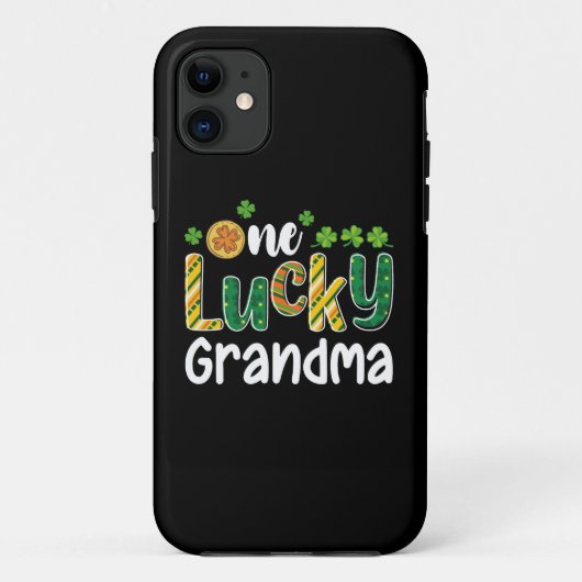 Coques Case-Mate iPhone Une grand-mère chanceuse Saint Patrick journée fam (Dos)