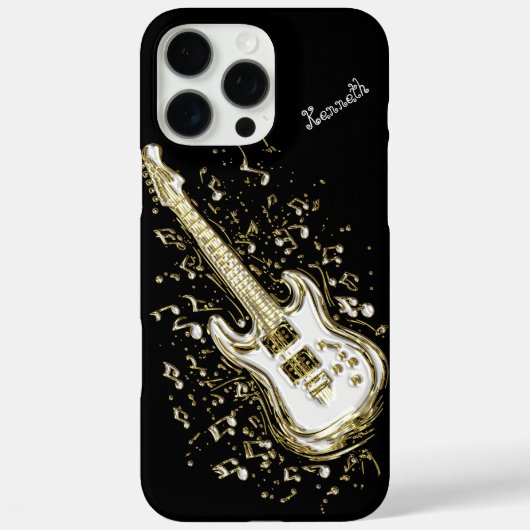 Coques Case-Mate iPhone Une guitare vibrante éclaire la scène (Verso)