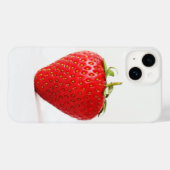 Coques Case-Mate iPhone Une iphcna de fraise rouge (Verso (horizontal))
