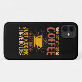 Coques Case-Mate iPhone Une journée sans café, c'est juste plaisanter (Dos (Horizontal))