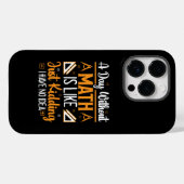 Coques Case-Mate iPhone Une Journée Sans Mathématiques, Drôle Enseignant M (Verso (horizontal))