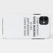 Coques Case-Mate iPhone Une Journée Sans Vin Faire Aucune Idée Vins Makers (Dos (Horizontal))
