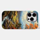 Coques Case-Mate iPhone Une peinture du paysage forestier (Verso (horizontal))