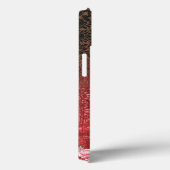 Coques Case-Mate iPhone une peinture rouge et noire avec un fond rouge (Verso / Droite)