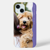 Coques Case-Mate iPhone Une photo de couleur violet preppy (Verso)