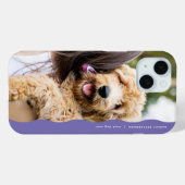 Coques Case-Mate iPhone Une photo de couleur violet preppy (Verso (horizontal))