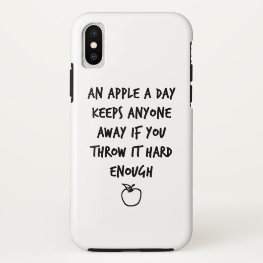 Coques Case-Mate iPhone Une pomme par jour (Dos)
