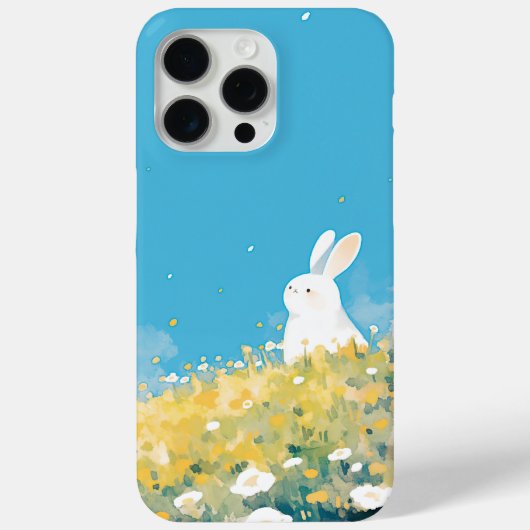 Coques Case-Mate iPhone Une Prairie aux Lapins Blancs (Verso)