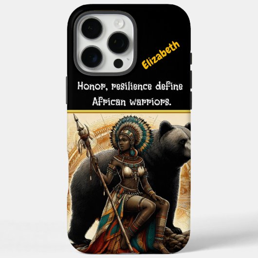 Coques Case-Mate iPhone Une reine guerrière féroce commande la puissance d (Verso)