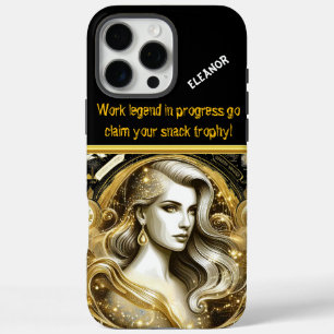 Coques iPhone 16 Pro Max Une représentation en or d'un Data Scientist au tr