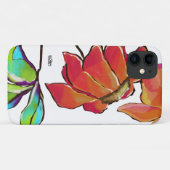 Coques Case-Mate iPhone Une sacoche téléphonique "Florale Blanche" (Dos (Horizontal))