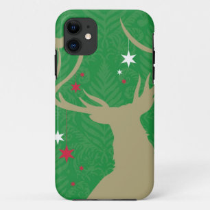 Etui iPhone Case-Mate Une silhouette d'un cerf commun avec des étoiles